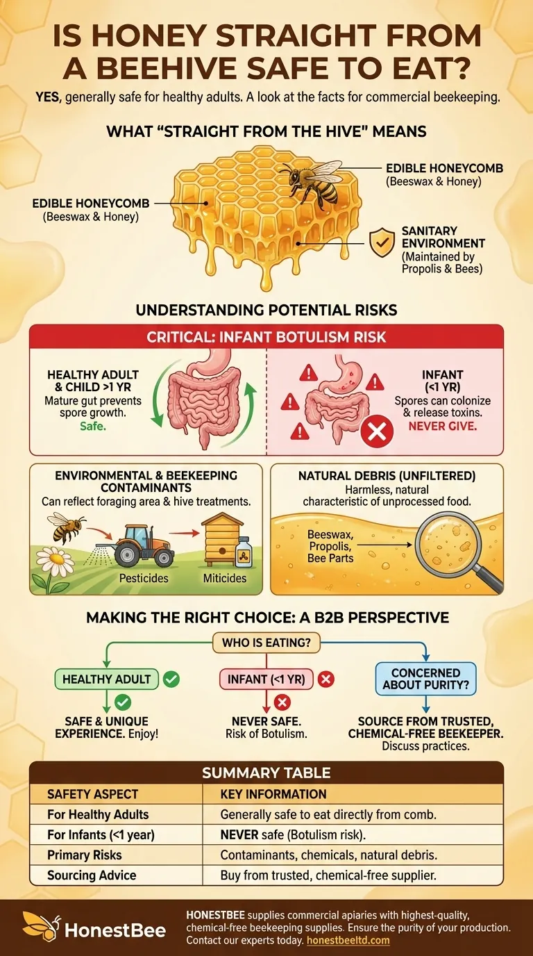 Is honey straight from a beehive safe to eat? A Guide to Raw Honey Safety Visual Guide