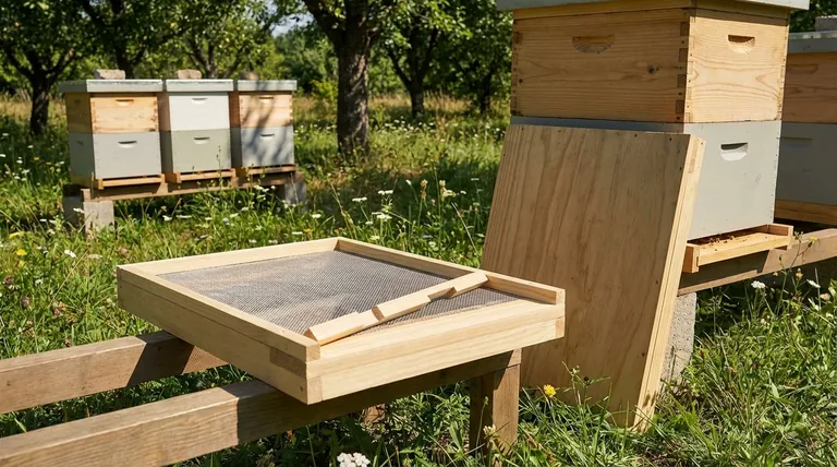 Quais são os benefícios de um fundo de colmeia sólido? Aumente a Saúde da Colmeia com Isolamento Superior e Defesa