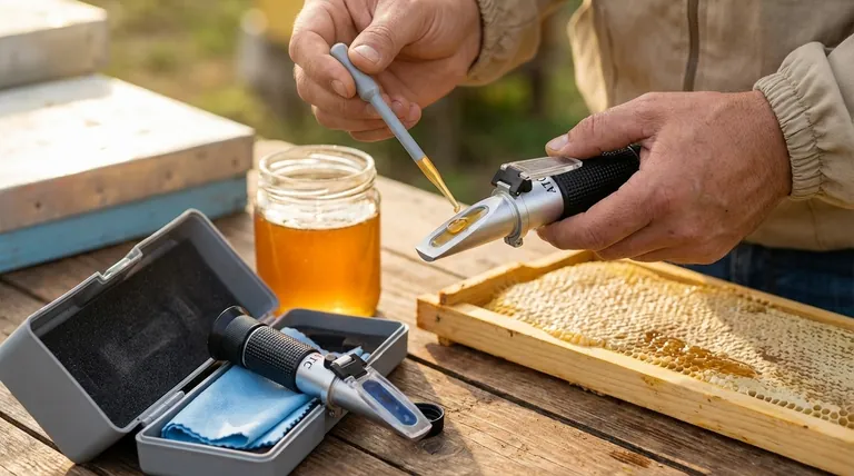 How does a honey refractometer work? Ensure Honey Quality & Harvest Readiness