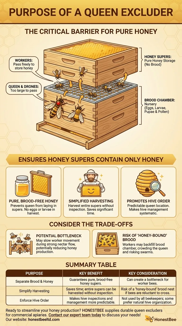 What is the purpose of a queen excluder when adding a super? Streamline Your Honey Harvest Visual Guide