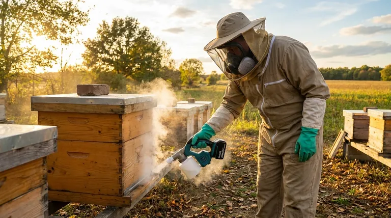 양봉가에게 옥살산 기화 기술을 숙달하는 것이 왜 중요할까요? 95% 이상의 바로아 응애 방제 달성