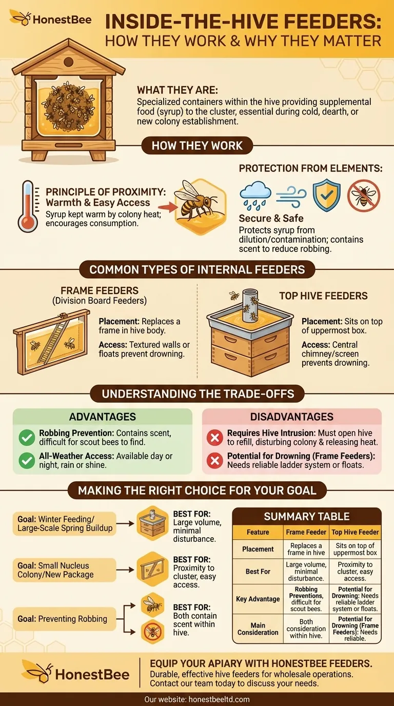What are inside the hive feeders, and how do they work? A Guide to Safe, Effective Bee Feeding Visual Guide