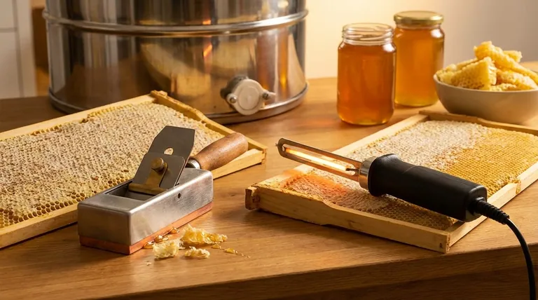 什么是封盖刨(uncapping plane),它与电动割蜡刀有何不同?养蜂人的精度与速度之争
