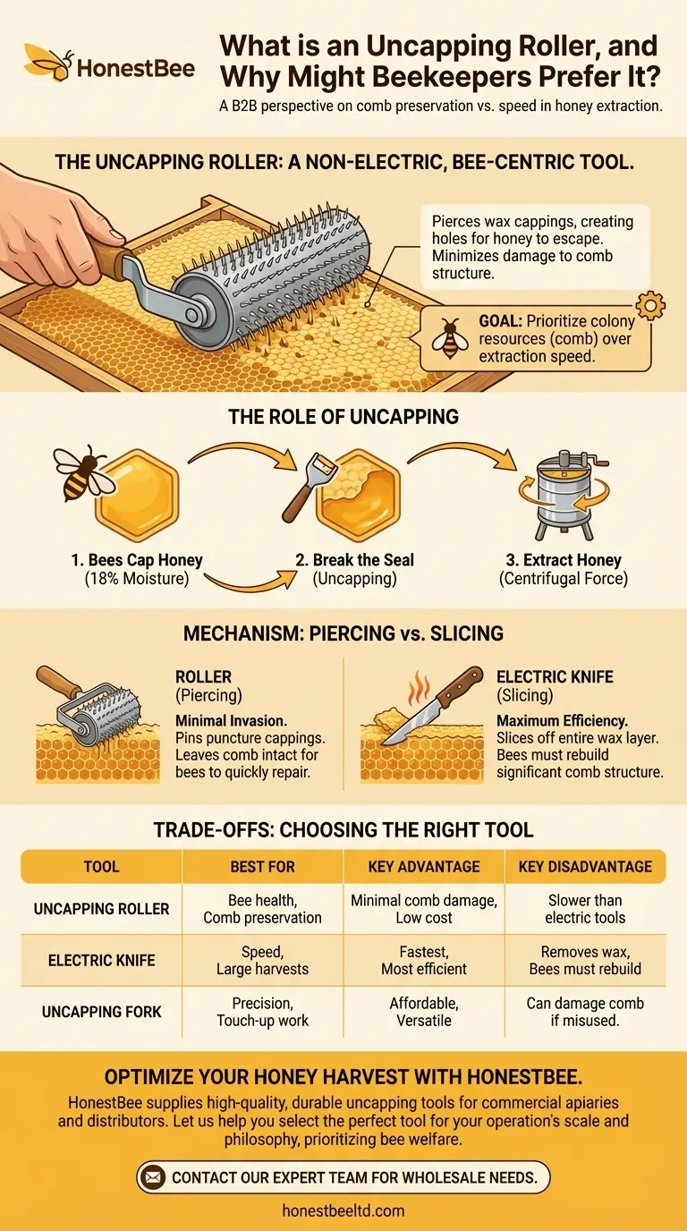 What is an uncapping roller? The Essential Tool for Bee-Centric Beekeepers Visual Guide