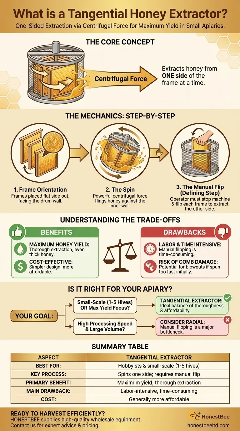 ¿Qué es un extractor tangencial y cómo funciona? Una guía completa para apicultores aficionados Guía Visual