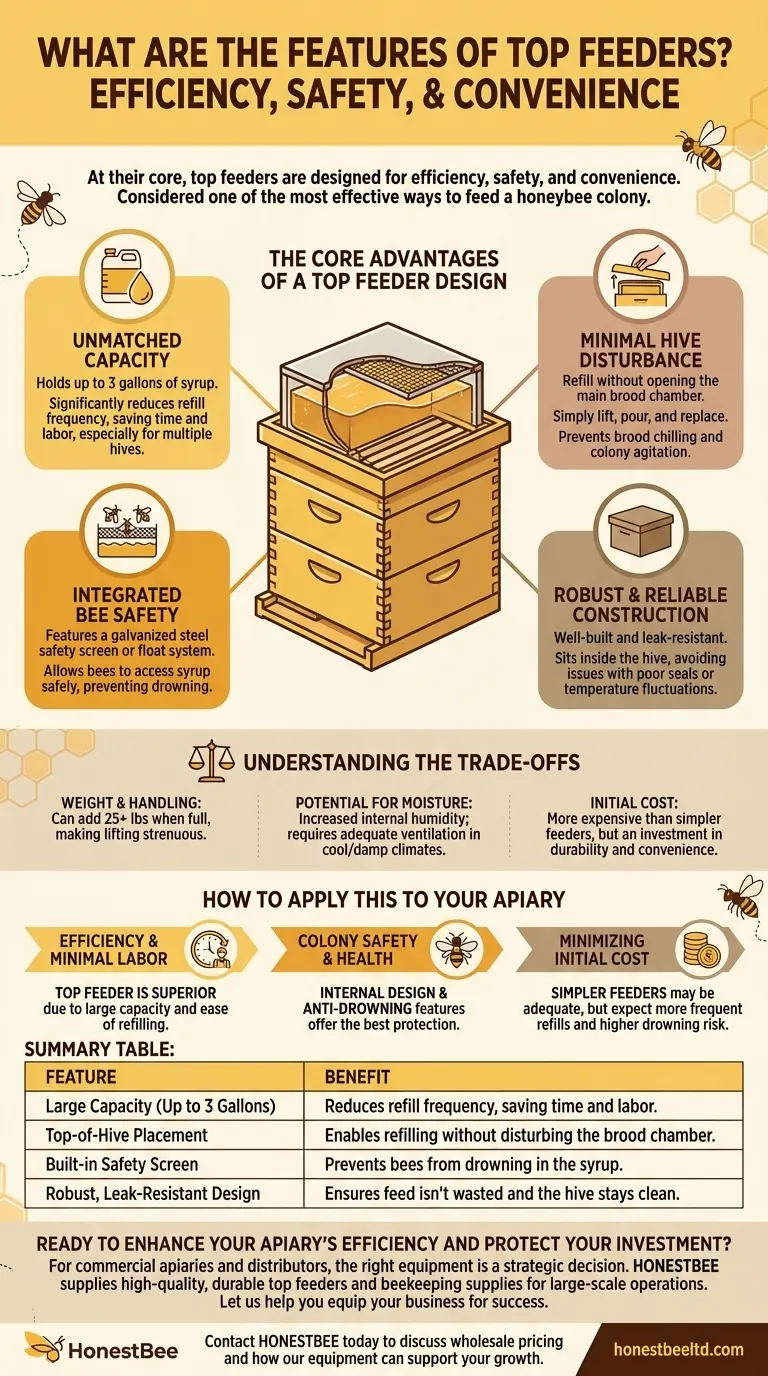 Quelles sont les caractéristiques des nourrisseurs de ruche ? Maximisez l'efficacité de votre rucher et la sécurité des abeilles Guide Visuel