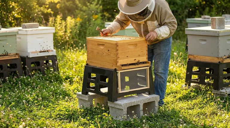 在蜂场中使用蜂箱架有什么好处?提升您的蜂群健康与效率