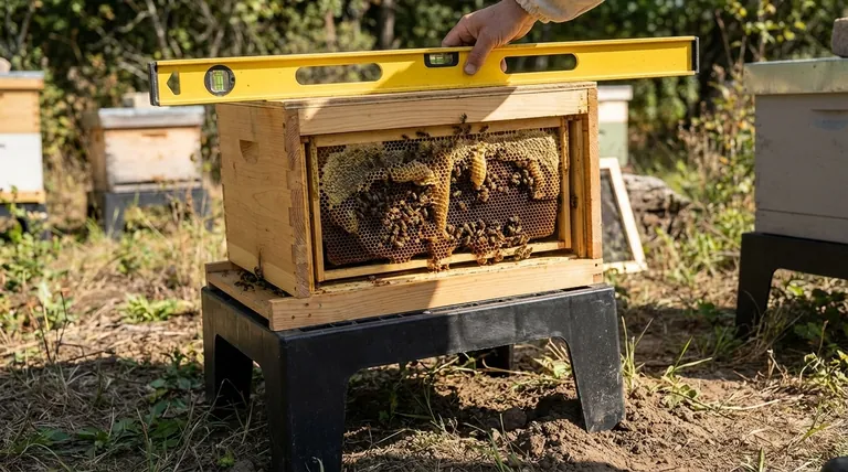 Pourquoi est-il important de bien niveler un support de ruche ? Prévenir les défaillances catastrophiques et assurer la santé de la ruche