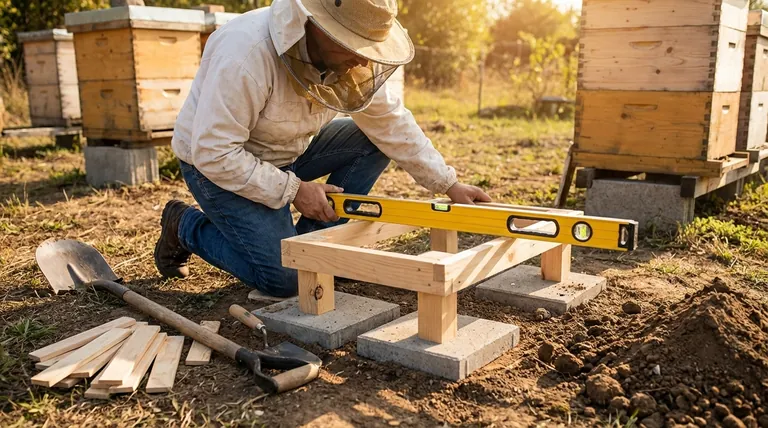 벌통 받침대를 수평으로 유지하려면 어떤 도구를 사용해야 할까요? 안정적인 벌통을 위한 필수 가이드