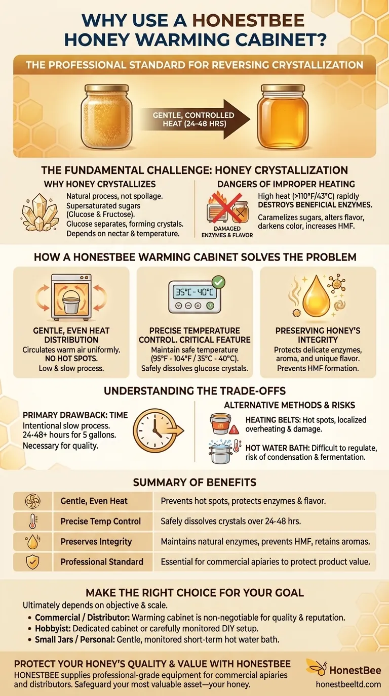 Зачем использовать шкаф для подогрева меда? Безопасное разжижение меда без ущерба для качества Визуальное руководство