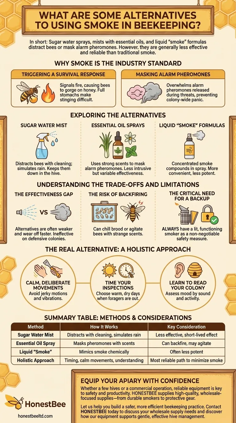 양봉에서 연기 사용에 대한 대안은 무엇인가요? 온화한 벌통 관리 가이드 시각적 가이드