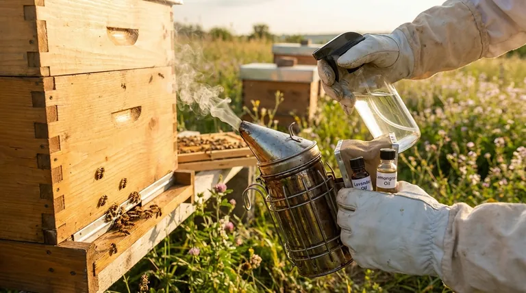 Welche Überlegungen gibt es beim Einsatz von ätherischen Ölen als Rauchersatz in Bienenstöcken? Ein Leitfaden für eine sichere und effektive Stockführung