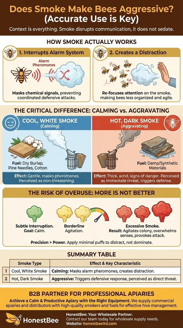 Делает ли дым пчел агрессивными? Освойте искусство успокоения вашего улья Визуальное руководство