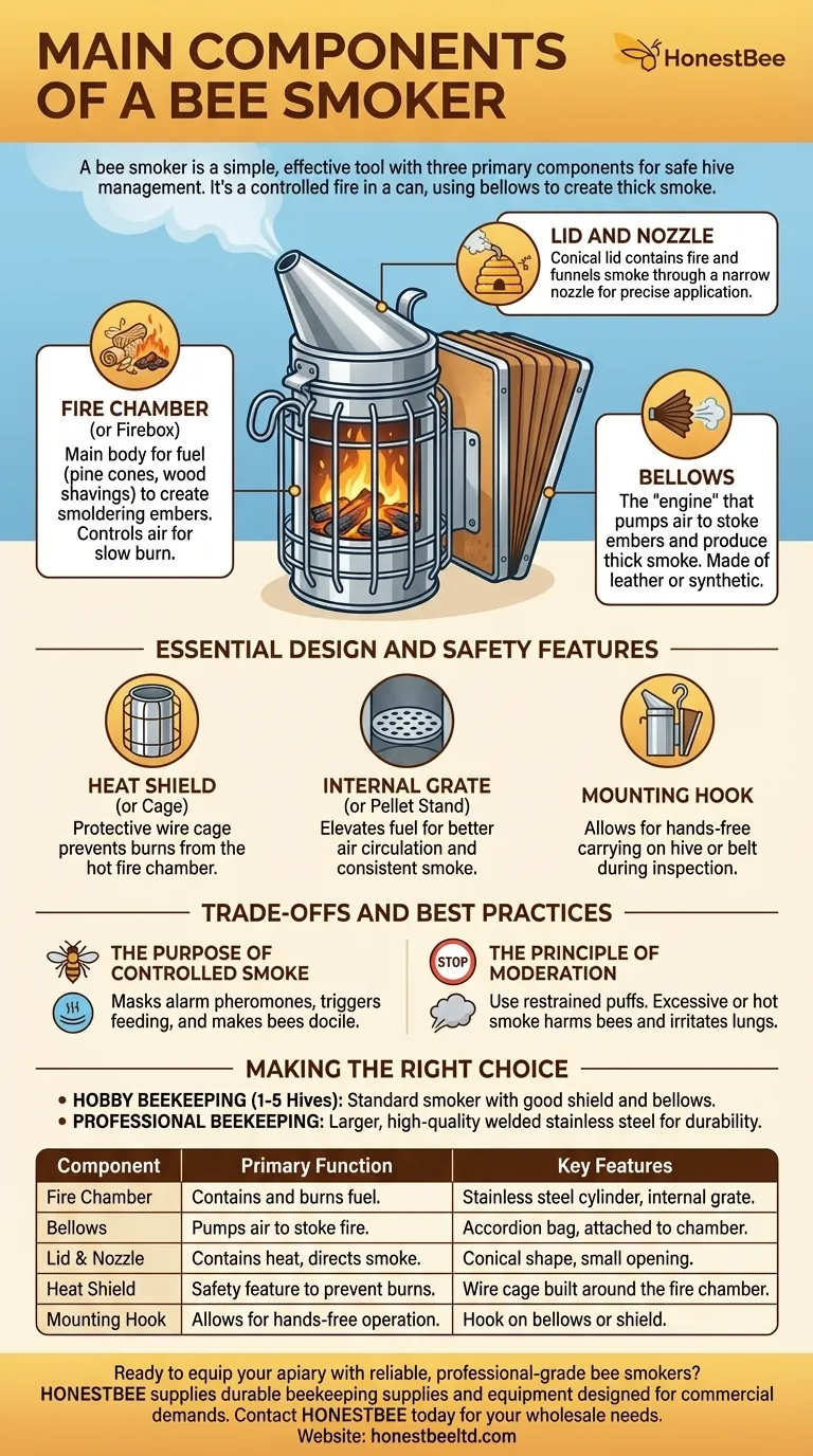 Was sind die Hauptbestandteile eines Bienenrauchers? Ein Leitfaden für eine sichere und effektive Bienenstockverwaltung Visuelle Anleitung