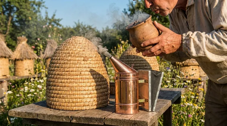 How did early beekeepers use bee smokers? Master Ancient Bee Calming Techniques