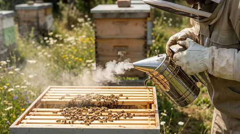 Why is a bee smoker considered indispensable for beekeepers? Master Calm & Safe Hive Inspections