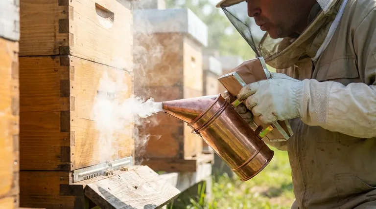 Wie sollten Sie Rauch verwenden, wenn Sie sich einem Bienenstock nähern? Meistern Sie die Kunst der sicheren Inspektion des Bienenstocks