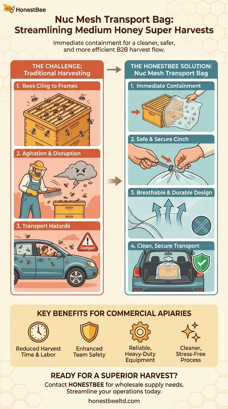 In che modo il sacco da trasporto a rete Nuc aiuta con i melari medi? Assicurare un raccolto pulito e sicuro Guida Visiva