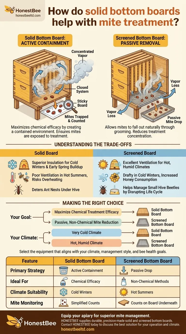 底板がミツバチのダニ駆除にどのように役立つか？巣箱内での化学薬品の有効性を最大化する ビジュアルガイド
