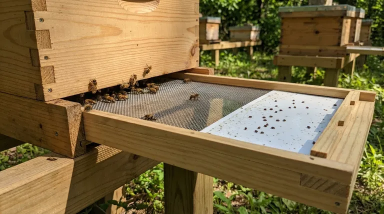 Comment les fonds de ruche grillagés aident-ils à lutter contre les acariens ? Un outil clé pour la lutte intégrée contre l'acarien Varroa