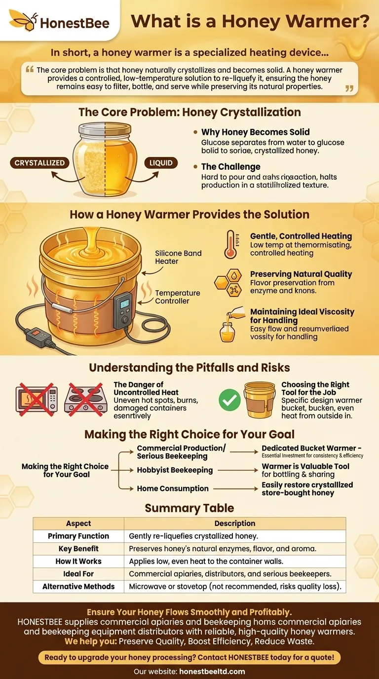 O que é um aquecedor de mel? A Ferramenta Essencial para Reliquefazer o Mel Guia Visual