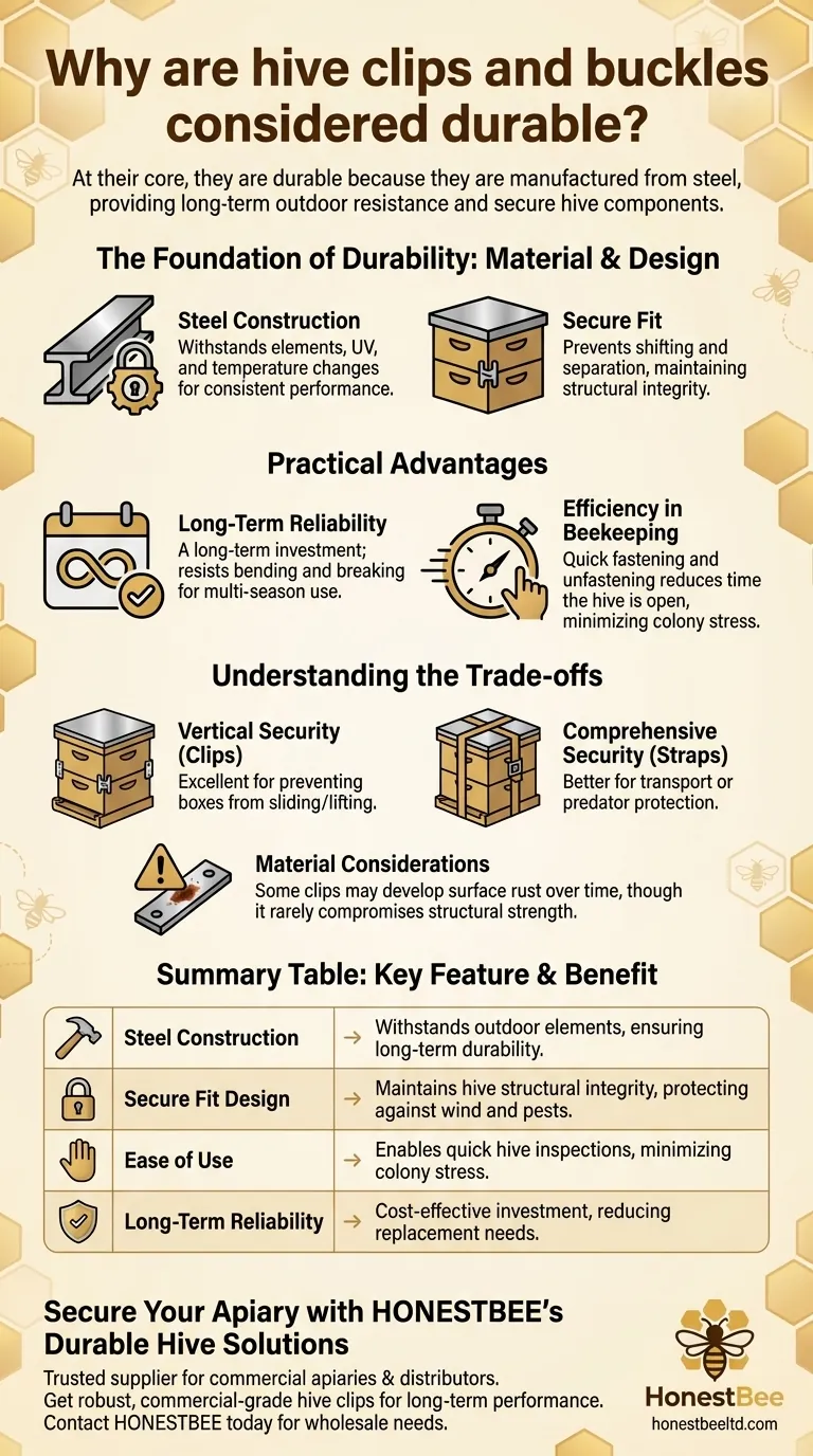 Why are hive clips and buckles considered durable? Unlock Long-Lasting Hive Security Visual Guide