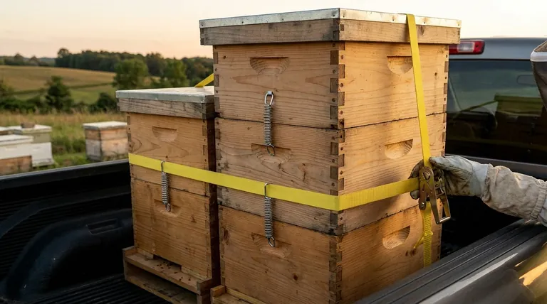 ¿Por qué son útiles los clips de resorte para colmenas al mover colonias de abejas? Garantizar la estabilidad de la colmena y la seguridad de la colonia