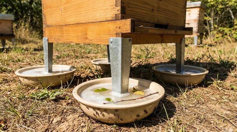 개미로부터 벌통을 보호하는 데 해자가 어떻게 도움이 될 수 있을까요? 양봉장을 위한 간단하고 무독성 장벽