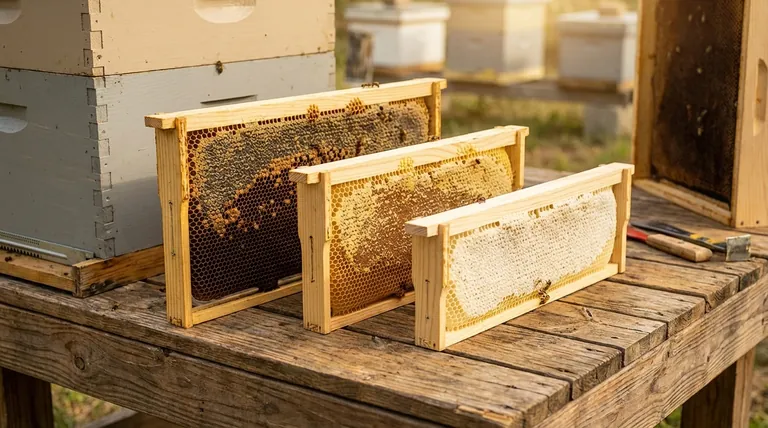 ラングストロース式巣箱で使用される標準的な巣枠のサイズは?あなたの養蜂場に合った巣枠を選びましょう