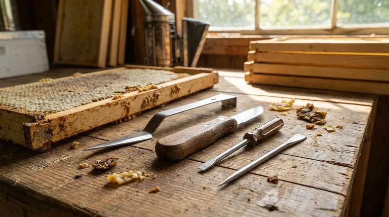 벌통 프레임을 청소하는 데 사용되는 도구는 무엇인가요? 양봉가의 간단한 4가지 도구 가이드