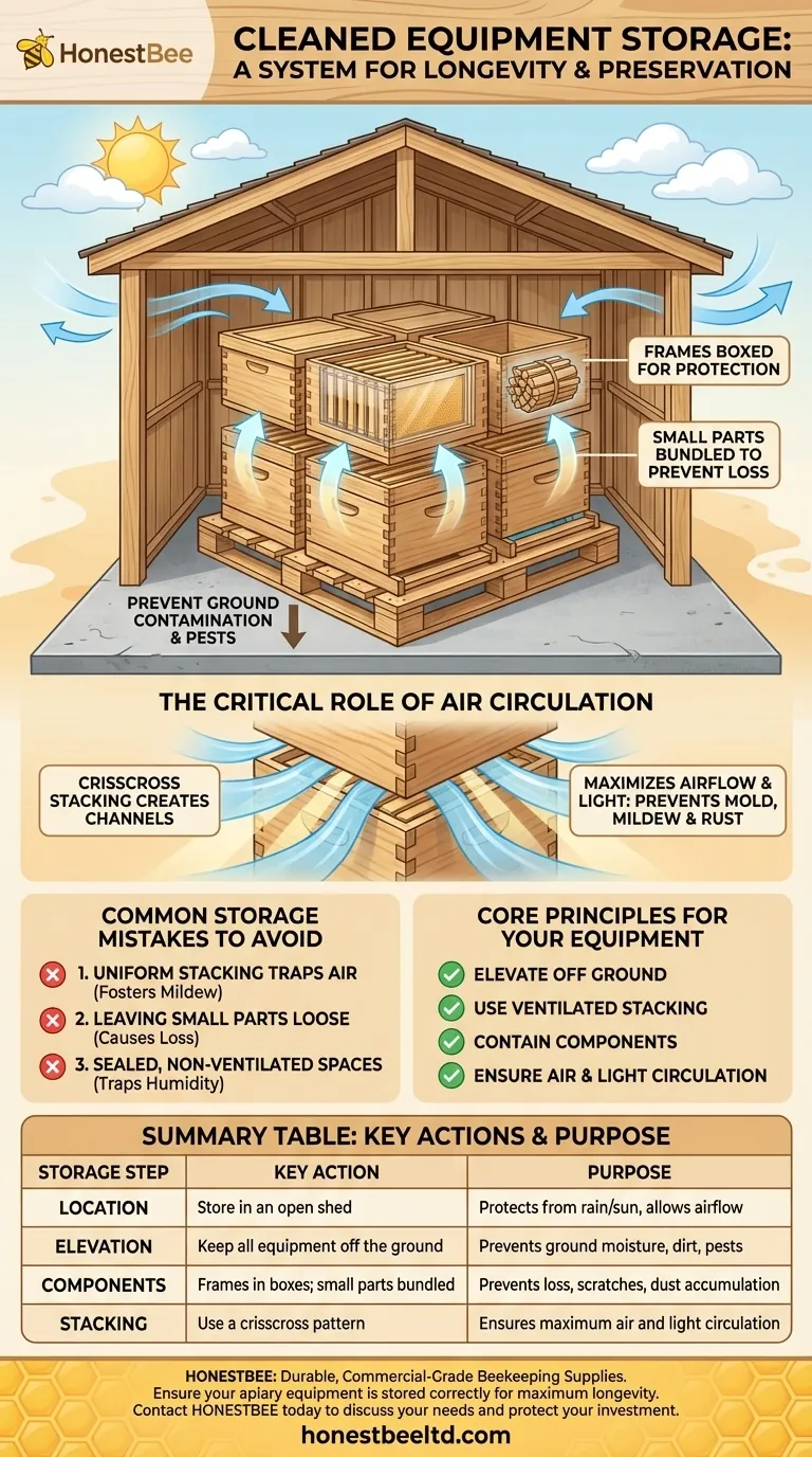 How is the cleaned equipment stored? A Proven System to Prevent Moisture & Damage Visual Guide