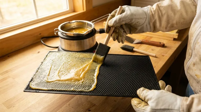 Какое дополнительное действие может улучшить производительность пластиковой вощины в улье? Нанесите щедрый слой пчелиного воска