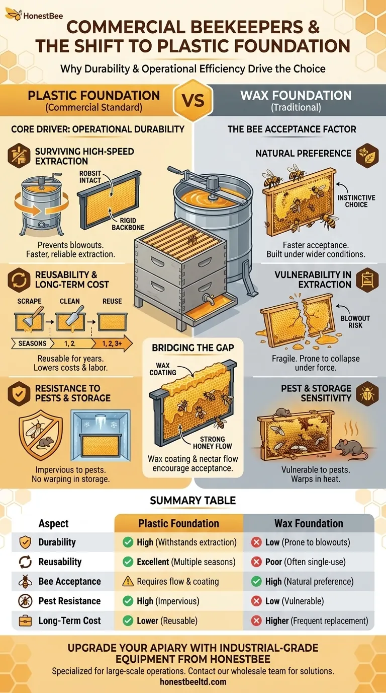 Why do commercial beekeepers prefer plastic foundation? Durable, Reusable, and Cost-Effective Visual Guide