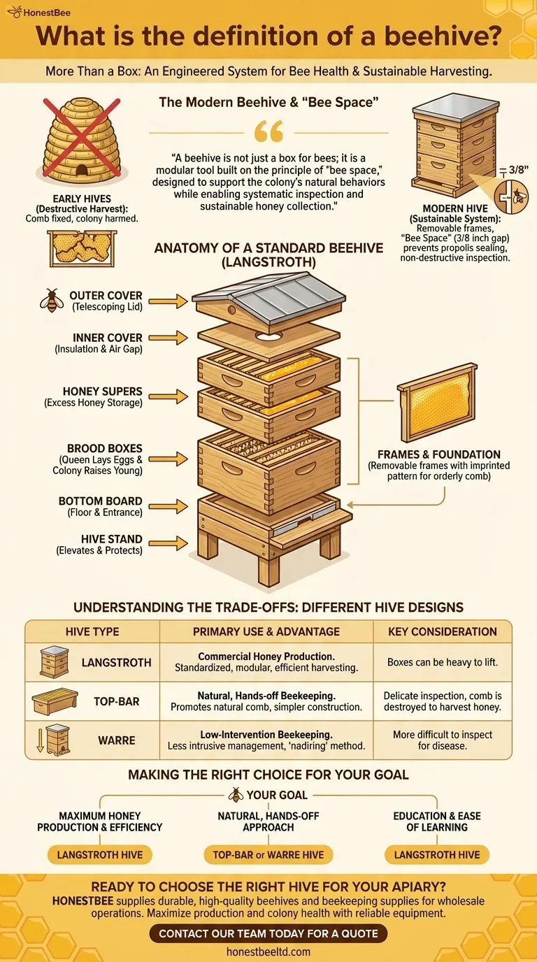 ¿Cuál es la definición de una colmena? Una herramienta moderna para la apicultura sostenible Guía Visual