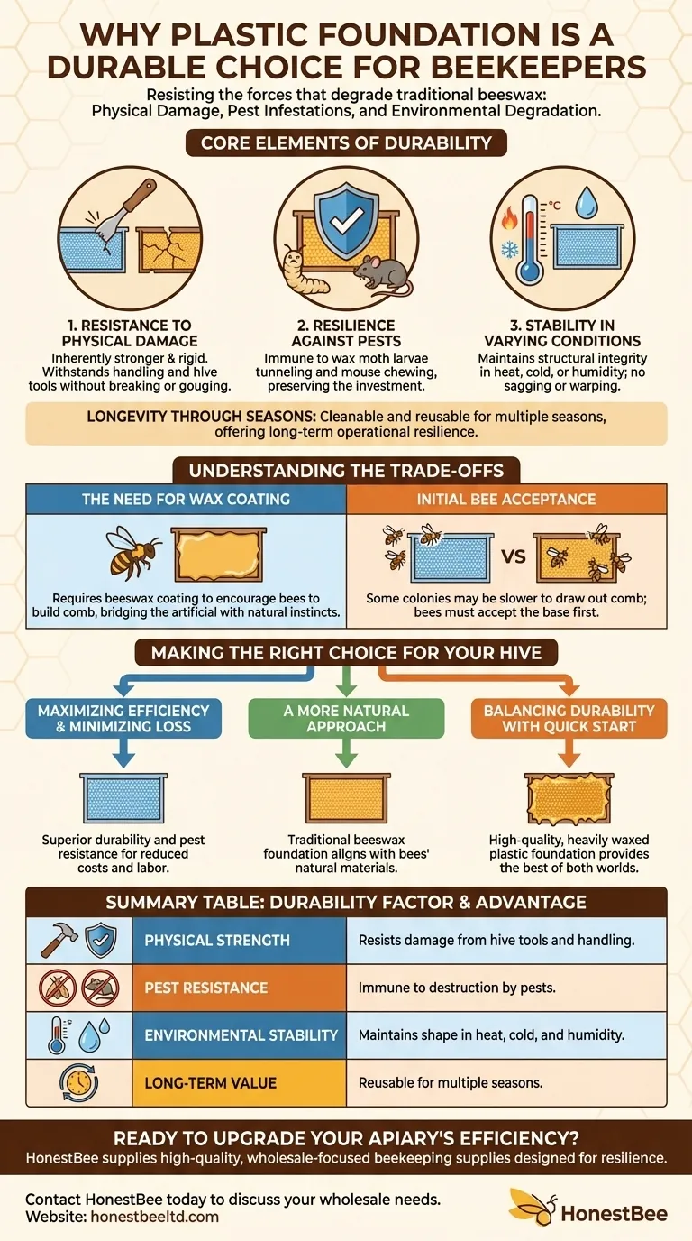 Why are plastic foundation sheets considered durable? Unlock Long-Term Hive Resilience Visual Guide