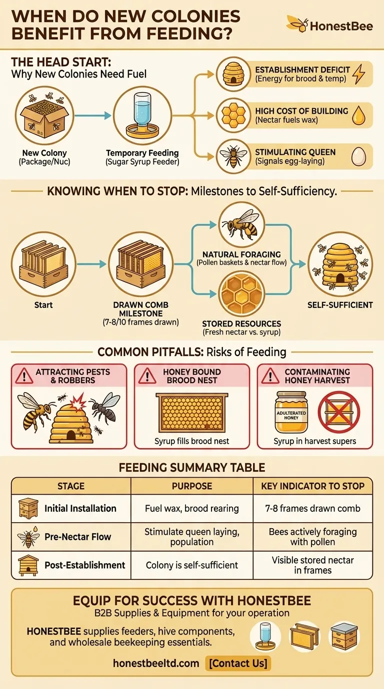 새로운 벌 군집은 언제 먹이 공급의 혜택을 받습니까? 양봉장에 강력한 시작을 보장하세요 시각적 가이드