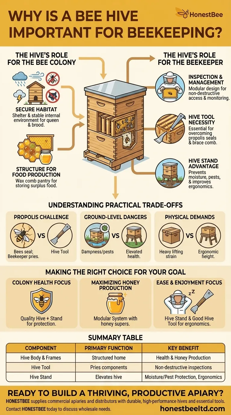 Why is a bee hive important for beekeeping? The Key to Healthy Bees & Productive Harvests Visual Guide