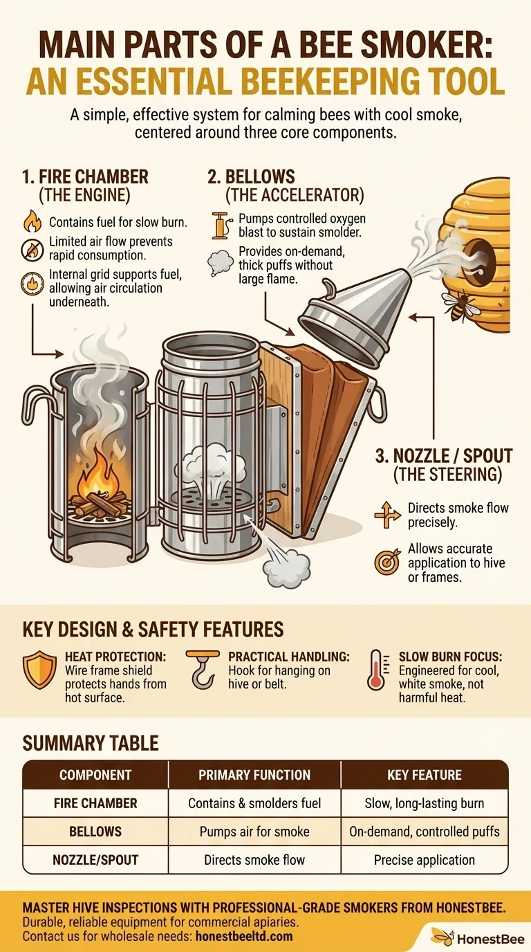蜜蜂熏烟器的主要部件是什么？平静蜂箱管理的必备组件 图解指南