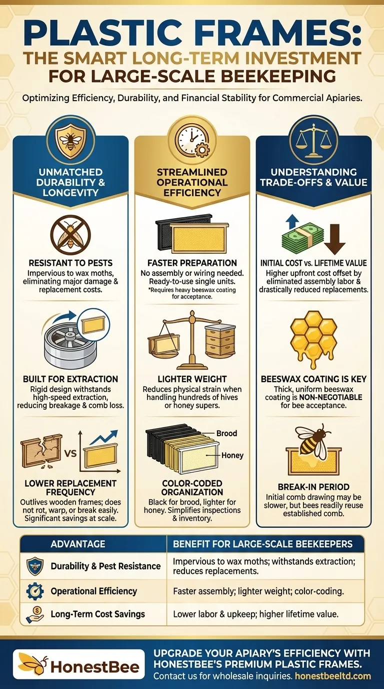 많은 벌통을 가진 양봉가들에게 플라스틱 벌집틀이 장기적으로 더 나은 투자로 간주되는 이유는 무엇입니까? 효율성 및 내구성 극대화 시각적 가이드