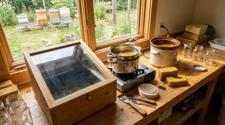 Каковы методы плавления и осветления пчелиного воска? Безопасное перетапливание воска с помощью непрямого нагрева