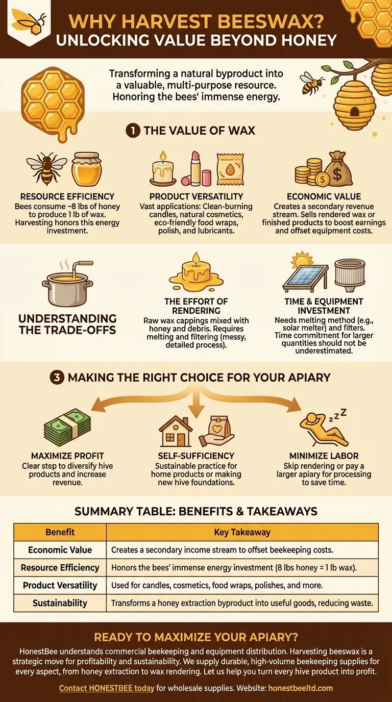 Why is harvesting beeswax worth the effort? Unlock a Valuable Secondary Income Stream Visual Guide