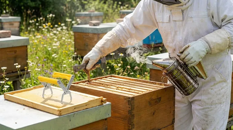 Comment ouvrir la ruche lors d'une inspection ? Maîtrisez la technique calme et à faible stress