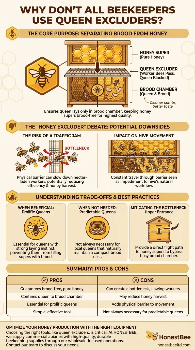Pourquoi tous les apiculteurs n'utilisent-ils pas de grilles à reine ? Équilibrer la pureté du miel et la productivité de la ruche Guide Visuel