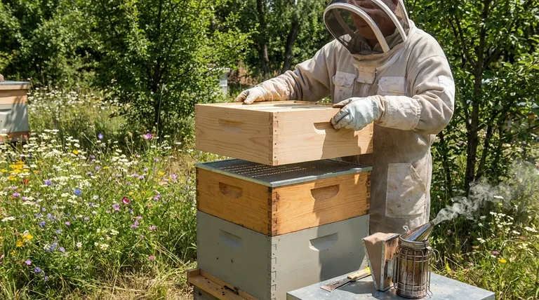 What are the steps involved in adding a super to a beehive? A Guide to Timing and Technique