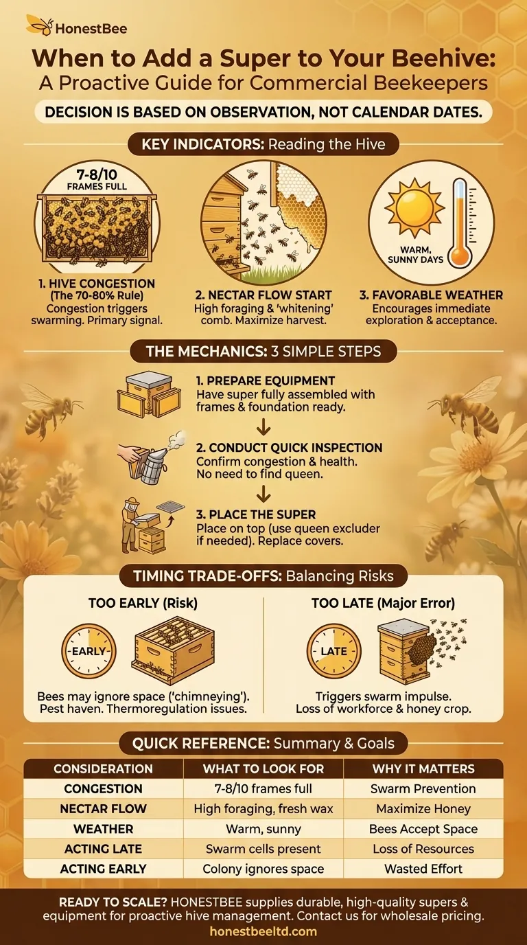 Cosa considerare quando si aggiunge un melario a un alveare? Tempismo perfetto per prevenire la sciamatura e massimizzare il miele Guida Visiva