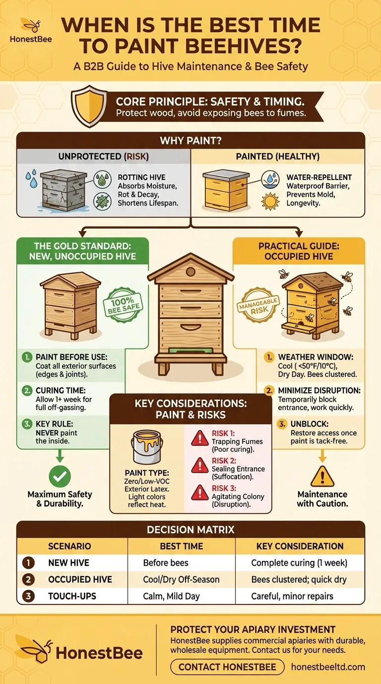 벌통을 칠하기 가장 좋은 시기는 언제인가요? 벌통과 벌을 안전하게 보호하세요 시각적 가이드