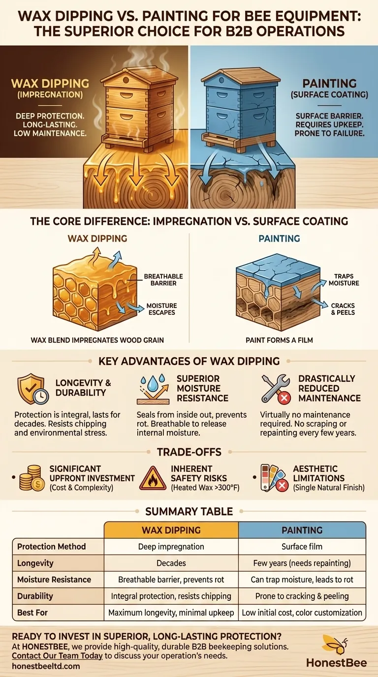 Почему восковая пропитка лучше покраски для пчеловодческого оборудования? Для долговременной защиты Визуальное руководство