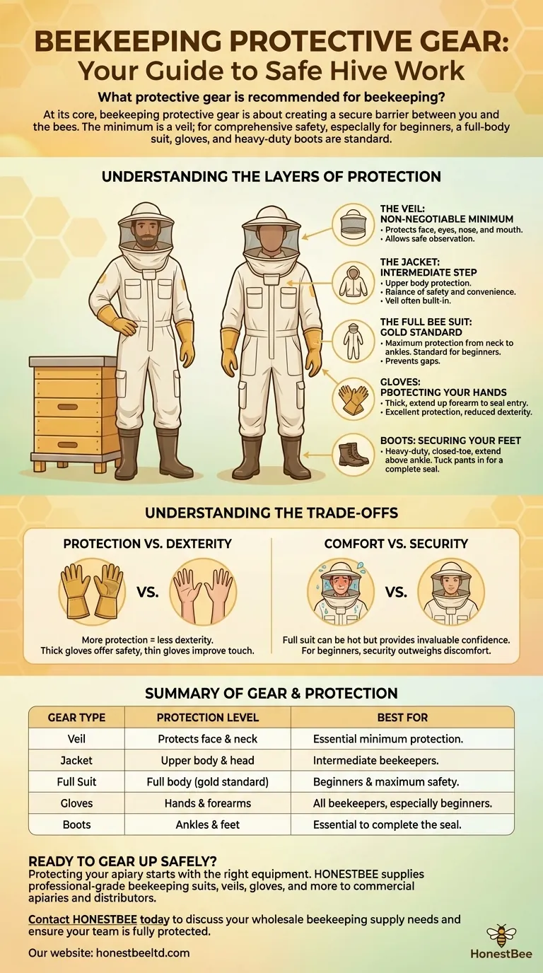 양봉에 어떤 보호 장비가 권장되나요? 양봉가를 위한 필수 안전 시각적 가이드