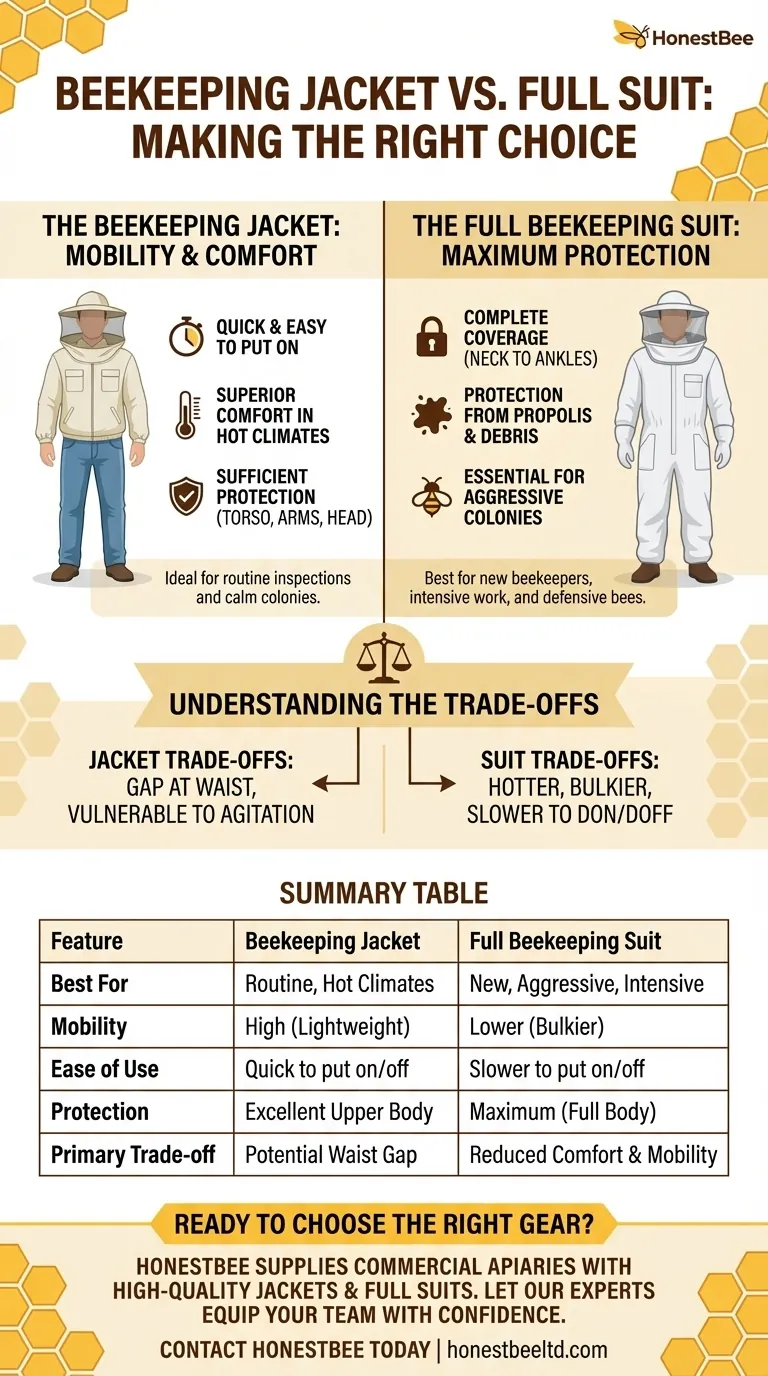 Каковы преимущества пчеловодной куртки? Превосходная мобильность и комфорт для рутинных осмотров ульев Визуальное руководство