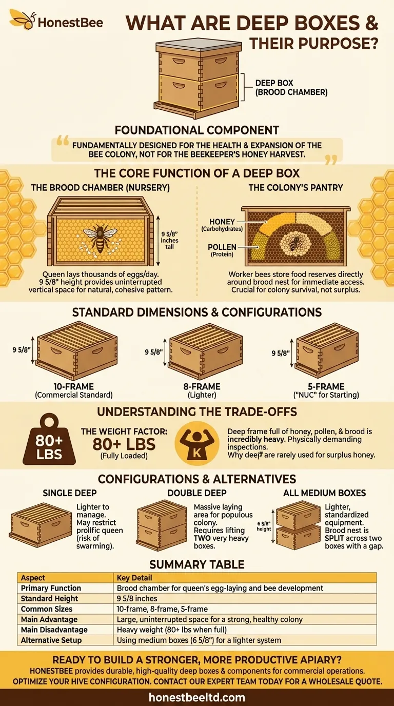 What are deep boxes and what are they used for? The Essential Guide to Beehive Brood Chambers Visual Guide